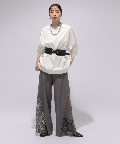 HARE（ハレ）の「ポンチドルマンカットソー(HARE)（Tシャツ/カットソー・レディース・ブラック/ホワイト/ブルー・FREE）」の4枚目の写真