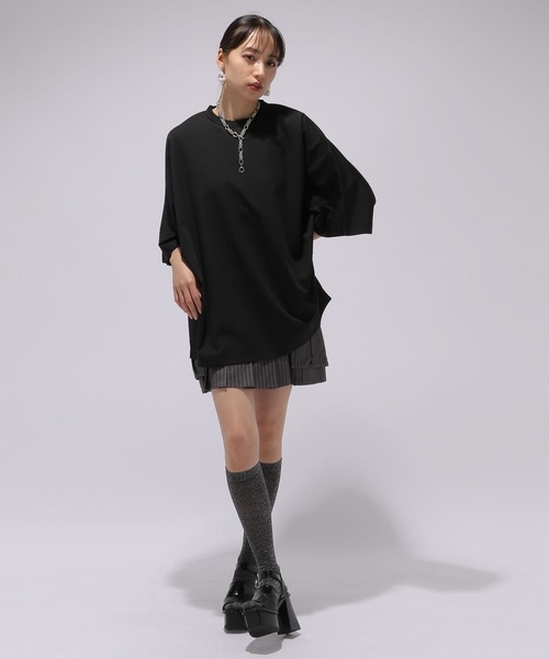 HARE（ハレ）の「ポンチドルマンカットソー(HARE)（Tシャツ/カットソー・レディース・ブラック/ホワイト/ブルー・FREE）」の5枚目の写真