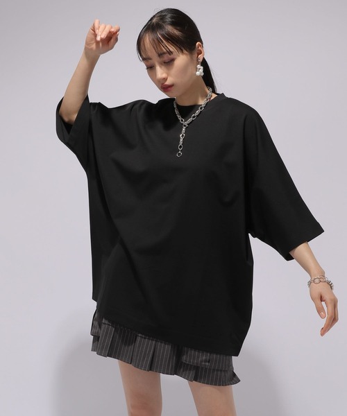 HARE（ハレ）の「ポンチドルマンカットソー(HARE)（Tシャツ/カットソー・レディース・ブラック/ホワイト/ブルー・FREE）」の10枚目の写真