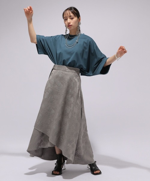 HARE（ハレ）の「ポンチドルマンカットソー(HARE)（Tシャツ/カットソー・レディース・ブラック/ホワイト/ブルー・FREE）」の6枚目の写真