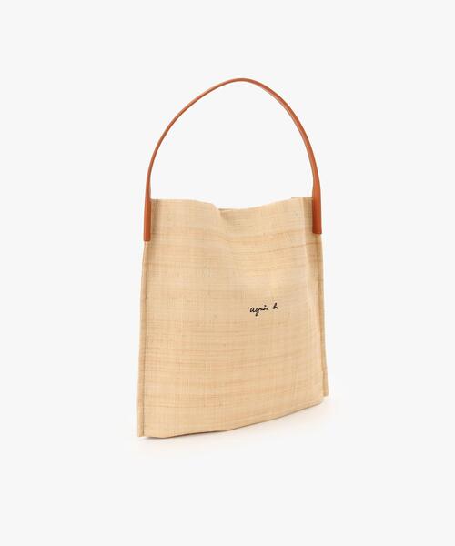 IENA agnes b./マダガスカルトートバッグ　ベージュ 美品】IENA別注 MADAGASCAR トートバッグ agnes b - メルカリ