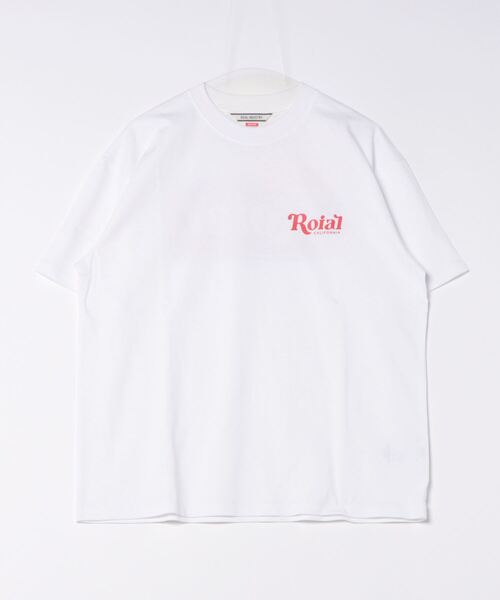 【セール】DESIGN TEE/ROIAL(ロイアル)アメカジ風バックプリントスタンダードフィット半袖Tシャツ（Tシャツ/カットソー）｜roial（ロイアル）