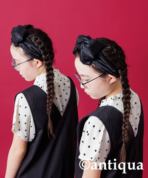 ビッグリボンヘアバンド（ヘアバンド）｜antiqua（アンティカ