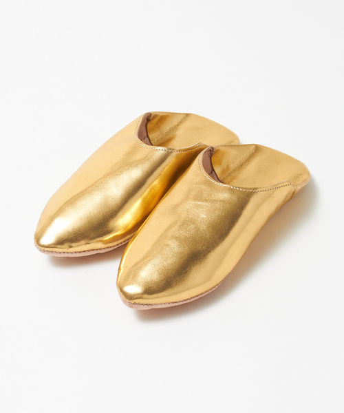 collex(コレックス)の「【Fatima Morocco】ポインテッドトゥバブーシュ(ルームシューズ/スリッパ・レディース・シルバー/ゴールド・フリー)」の5枚目の写真