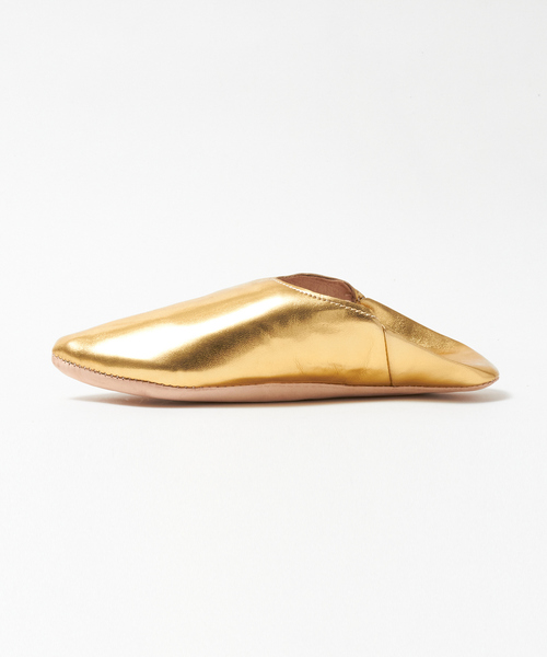 collex(コレックス)の「【Fatima Morocco】ポインテッドトゥバブーシュ(ルームシューズ/スリッパ・レディース・シルバー/ゴールド・フリー)」の6枚目の写真
