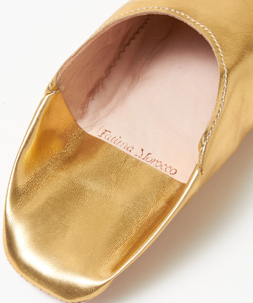 collex(コレックス)の「【Fatima Morocco】ポインテッドトゥバブーシュ(ルームシューズ/スリッパ・レディース・シルバー/ゴールド・フリー)」の8枚目の写真