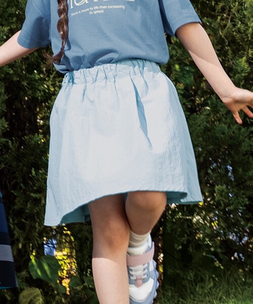 SHOO・LA・RUE（シューラルー）の「◆【110-140cm/水陸両用】インパン付きスカート（スカート・キッズ・ブラック/グリーン系/ベージュ/サックスブルー・12/11/14/13）」の6枚目の写真