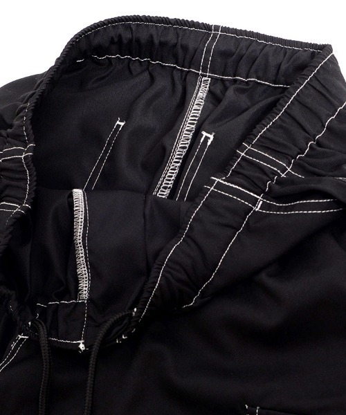 SILVER BULLET(シルバーバレット)の「『SILVER BULLET SELECT AP/シルバーバレットセレクト』EYELET付き2WAYカーゴパンツ(カーゴパンツ・メンズ・ブラック/ブラック×ホワイト・M/L)」の18枚目の写真