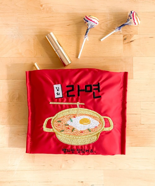 セール】キムチラーメンポーチ（ラッピングキット）｜FLAPPER