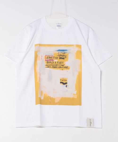 PARKS TOKYO SELECT（パークストウキョウセレクト）の「【JEAN-MICHEL BASQUIAT】 アートプリント Tシャツ（Tシャツ/カットソー・メンズ・ブルー系その他/ブルー/ホワイト/その他1/ホワイト系その他3/ホワイト系その他2/スミクロ/クリーム/グリーン/ホワイト系その他・X-LARGE/LARGE/MEDIUM）」の4枚目の写真