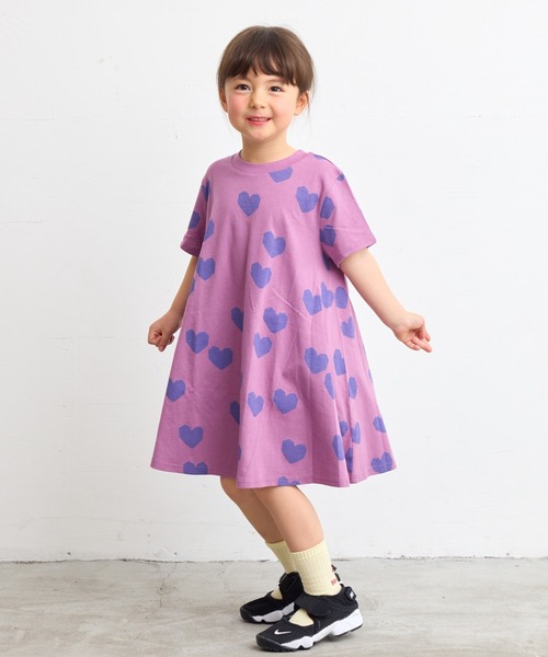 HOGAN RANCH WEAR(ホーガンランチウエア)の「ハンソデキャンディーペーパーワンピース(80~140cm)(ワンピース・キッズ・グリーン/レッド/パープル/チェック/ブラック/ライトブルー・100/130/120/80/140/110/95/90)」の5枚目の写真