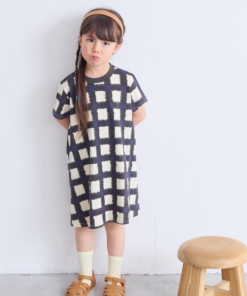 HOGAN RANCH WEAR(ホーガンランチウエア)の「ハンソデキャンディーペーパーワンピース(80~140cm)(ワンピース・キッズ・グリーン/レッド/パープル/チェック/ブラック/ライトブルー・100/130/120/80/140/110/95/90)」の20枚目の写真