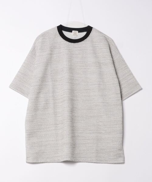 Revo. MIXブークレカットソー半袖Teeシャツ(Tシャツ/カットソー)|Revo.(レボ) Revo. MIXブークレカットソー半袖Teeシャツ(Tシャツ/カットソー)|Revo.(レボ)