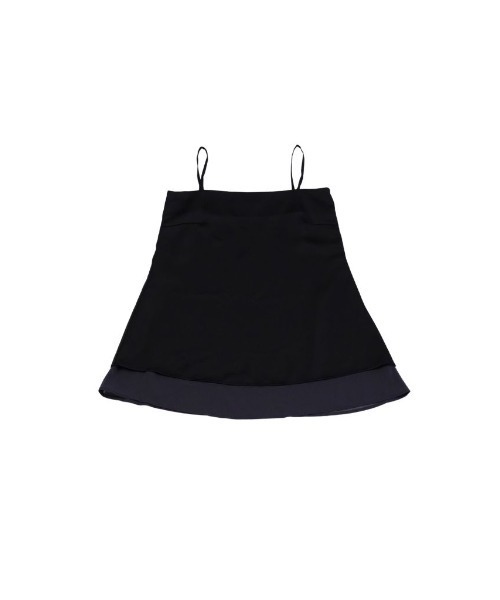 Uenui(ウニュイ)の「layered satin cami dress(ワンピース・レディース・ブラック/ホワイト・FREE)」の10枚目の写真