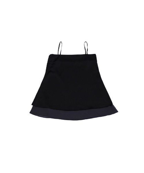 Uenui(ウニュイ)の「layered satin cami dress(ワンピース・レディース・ブラック/ホワイト・FREE)」の11枚目の写真