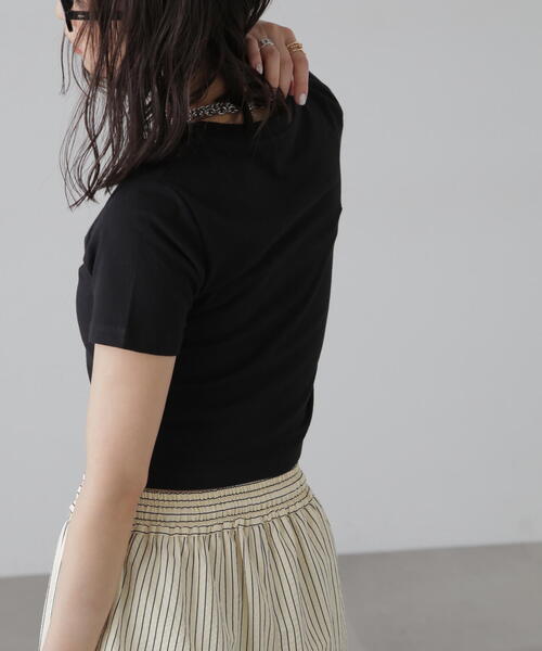 FREE'S MART(フリーズマート)の「ショート丈ロゴTシャツ(Tシャツ/カットソー・レディース・ホワイト/ブラック/ピンク・FREE)」の22枚目の写真