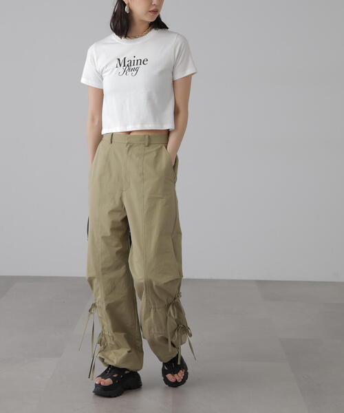 FREE'S MART(フリーズマート)の「ショート丈ロゴTシャツ(Tシャツ/カットソー・レディース・ホワイト/ブラック/ピンク・FREE)」の10枚目の写真