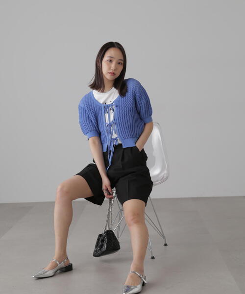 FREE'S MART(フリーズマート)の「ショート丈ロゴTシャツ(Tシャツ/カットソー・レディース・ホワイト/ブラック/ピンク・FREE)」の17枚目の写真