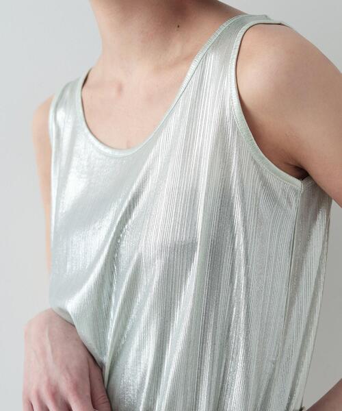 GALLEST（ギャレスト）の「◆箔ラメタンクトップ（タンクトップ・レディース・ホワイト/ゴールド/シルバー・38）」の11枚目の写真