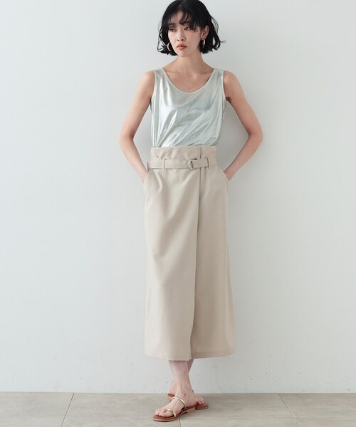 GALLEST（ギャレスト）の「◆箔ラメタンクトップ（タンクトップ・レディース・ホワイト/ゴールド/シルバー・38）」の12枚目の写真