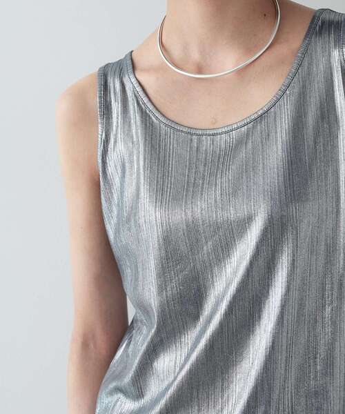 GALLEST（ギャレスト）の「◆箔ラメタンクトップ（タンクトップ・レディース・ホワイト/ゴールド/シルバー・38）」の17枚目の写真