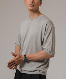 EDIFICE | シルクミックス ニットTシャツ(ニット/セーター)