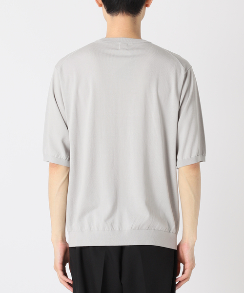 EDIFICE（エディフィス）の「シルクミックス ニットTシャツ（ニット/セーター・メンズ・チャコールグレー/ブルー/ブラック・SMALL/MEDIUM/LARGE）」の15枚目の写真
