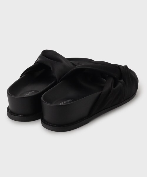 OPAQUE.CLIP（オペークドットクリップ）の「◆ツイストサテンサンダル（サンダル・レディース・カーキ/ブラック・03/02）」の6枚目の写真