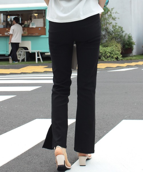 INCEDE（インシード）の「スーパーストレッチパンツ（その他パンツ・レディース・スミクロ/ブラック・M/L/LL/3L）」の6枚目の写真