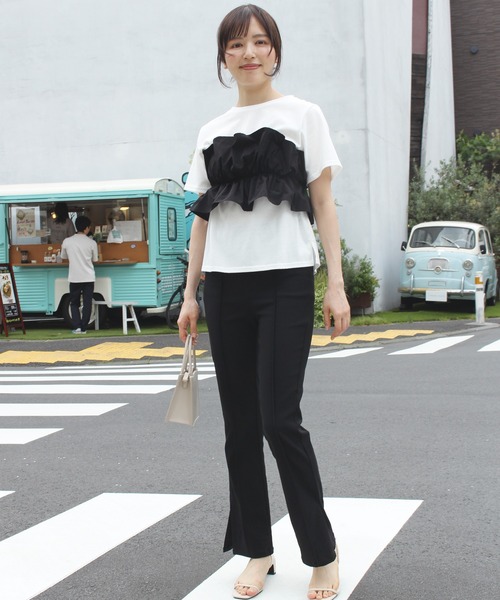 INCEDE（インシード）の「スーパーストレッチパンツ（その他パンツ・レディース・スミクロ/ブラック・M/L/LL/3L）」の4枚目の写真