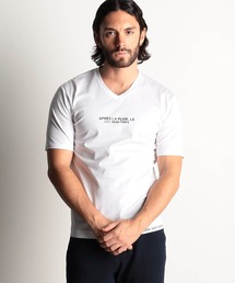 激シルケットロゴプリント半袖Tシャツ