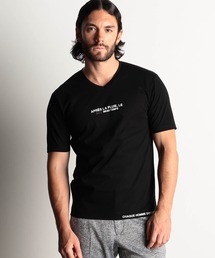 激シルケットロゴプリント半袖Tシャツ