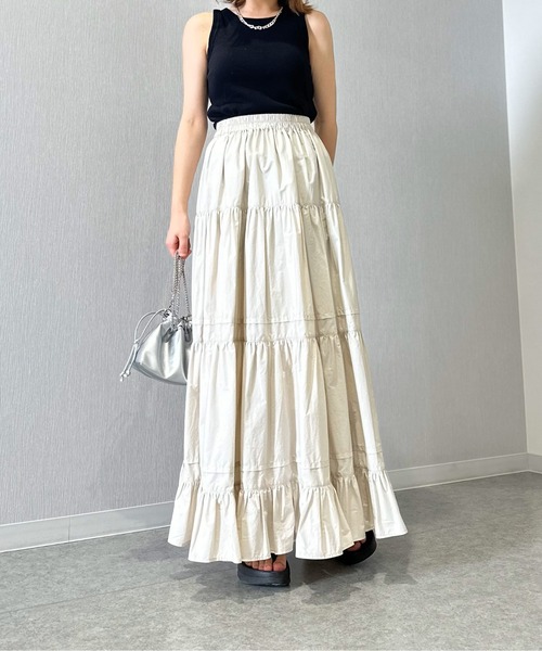 ティアードロングスカート（スカート）｜1chaku.（イッチャク） pattayablatt.com