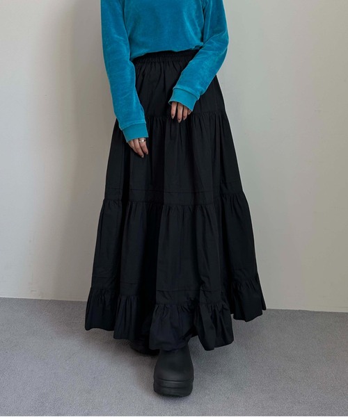 ティアードロングスカート（スカート）｜1chaku.（イッチャク） pattayablatt.com