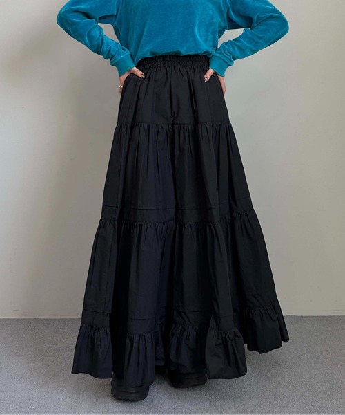 ティアードロングスカート（スカート）｜1chaku.（イッチャク） pattayablatt.com