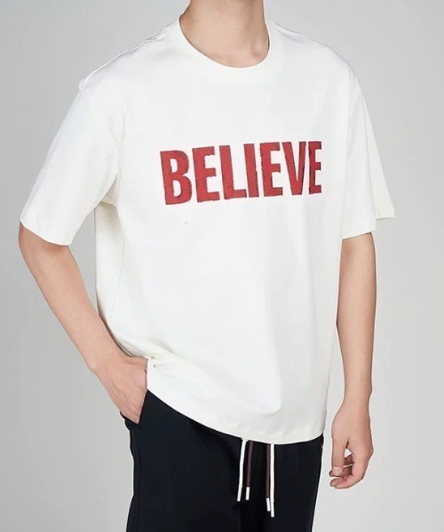 CREARE -LINO-(クレアーレリノ)の「立体ロゴTシャツ/カットソー(Tシャツ/カットソー・メンズ・ホワイト/チャコールグレー/ホワイト系その他/ブラック・LARGE/MEDIUM/M/L)」の11枚目の写真