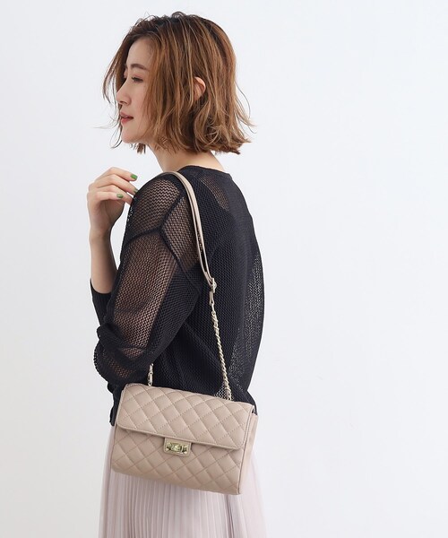 grove（グローブ）の「◆キルトチェーンショルダー（ショルダーバッグ・レディース・ベビーピンク/シルバー系その他/ブラック/ライトグレー・00）」の19枚目の写真