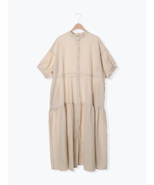 Samansa Mos2(サマンサ モスモス)の「【接触冷感】柄アソートティアードワンピース(ワンピース・レディース・キナリ/オフホワイト/レッド/ブラック/チャコールグレー/ブルー・F)」の16枚目の写真