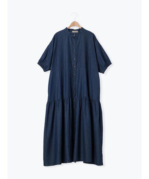 Samansa Mos2(サマンサ モスモス)の「【接触冷感】柄アソートティアードワンピース(ワンピース・レディース・キナリ/オフホワイト/レッド/ブラック/チャコールグレー/ブルー・F)」の17枚目の写真