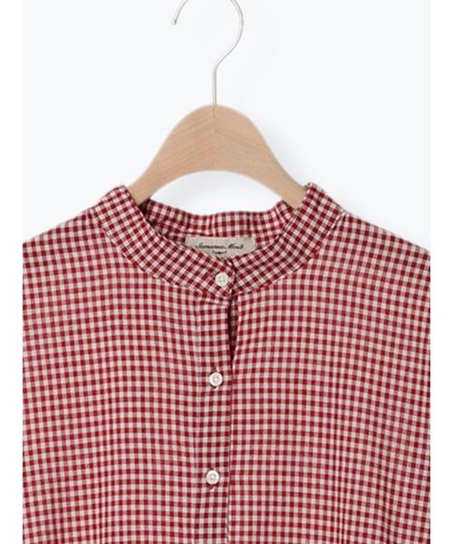 Samansa Mos2(サマンサ モスモス)の「【接触冷感】柄アソートティアードワンピース(ワンピース・レディース・キナリ/オフホワイト/レッド/ブラック/チャコールグレー/ブルー・F)」の9枚目の写真