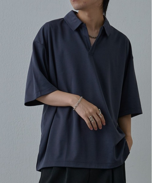 COLONY 2139（コロニートゥーワンスリーナイン）の「サステナポンチスキッパー半袖Tシャツ（Tシャツ/カットソー・メンズ・ホワイト/チャコールグレー/ブラック・MEDIUM/LARGE）」の3枚目の写真