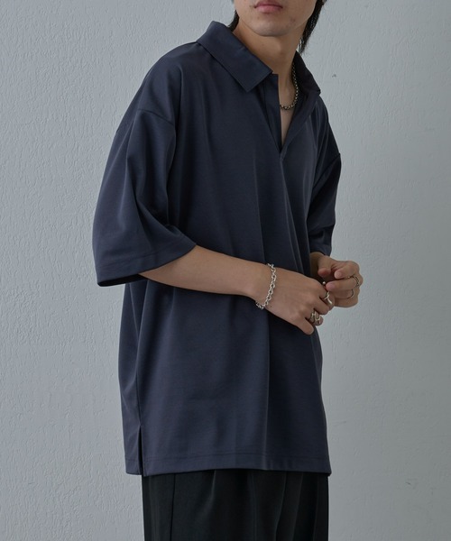 COLONY 2139（コロニートゥーワンスリーナイン）の「サステナポンチスキッパー半袖Tシャツ（Tシャツ/カットソー・メンズ・ホワイト/チャコールグレー/ブラック・MEDIUM/LARGE）」の18枚目の写真