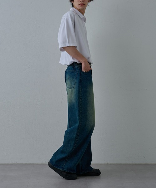 COLONY 2139（コロニートゥーワンスリーナイン）の「サステナポンチスキッパー半袖Tシャツ（Tシャツ/カットソー・メンズ・ホワイト/チャコールグレー/ブラック・MEDIUM/LARGE）」の14枚目の写真