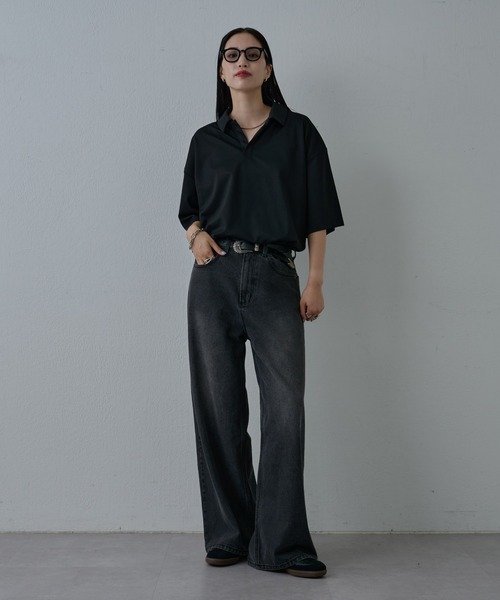 COLONY 2139（コロニートゥーワンスリーナイン）の「サステナポンチスキッパー半袖Tシャツ（Tシャツ/カットソー・メンズ・ホワイト/チャコールグレー/ブラック・MEDIUM/LARGE）」の20枚目の写真