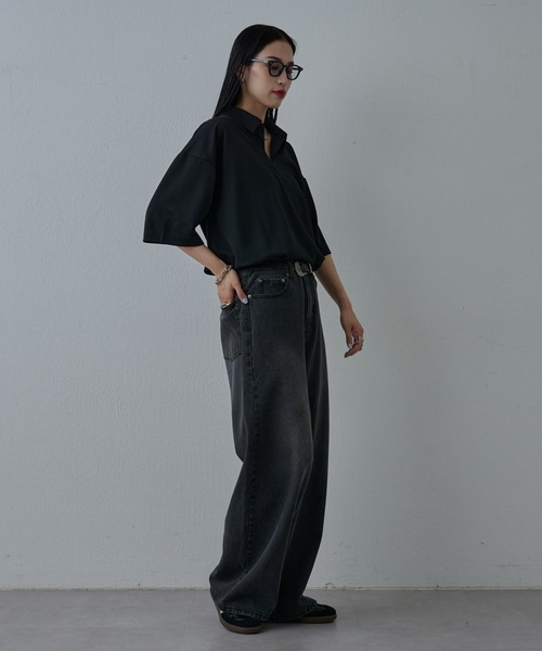 COLONY 2139（コロニートゥーワンスリーナイン）の「サステナポンチスキッパー半袖Tシャツ（Tシャツ/カットソー・メンズ・ホワイト/チャコールグレー/ブラック・MEDIUM/LARGE）」の21枚目の写真