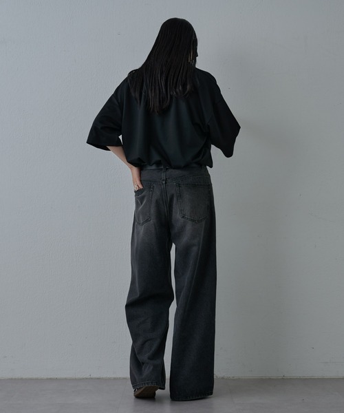 COLONY 2139（コロニートゥーワンスリーナイン）の「サステナポンチスキッパー半袖Tシャツ（Tシャツ/カットソー・メンズ・ホワイト/チャコールグレー/ブラック・MEDIUM/LARGE）」の22枚目の写真