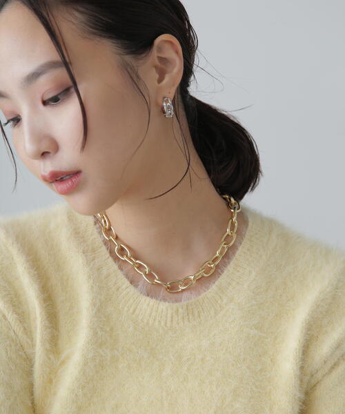 FREE'S MART（フリーズマート）の「ビッグチェーンネックレス（ネックレス・レディース・シルバー/ゴールド・ﾌﾘ-）」の5枚目の写真