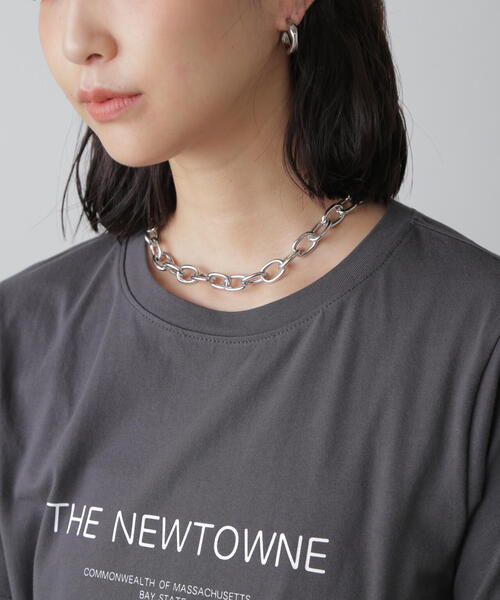 FREE'S MART（フリーズマート）の「ビッグチェーンネックレス（ネックレス・レディース・シルバー/ゴールド・ﾌﾘ-）」の2枚目の写真