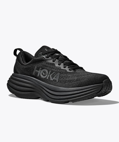 HOKA(ホカ)の「HOKA ONE ONE M BONDI 8 1123202-BBLC(スニーカー・メンズ・ブラック・30cm/29cm/28.5cm/28cm/27.5cm/27cm/26.5cm/26cm/25.5cm/25㎝)」の1枚目の写真