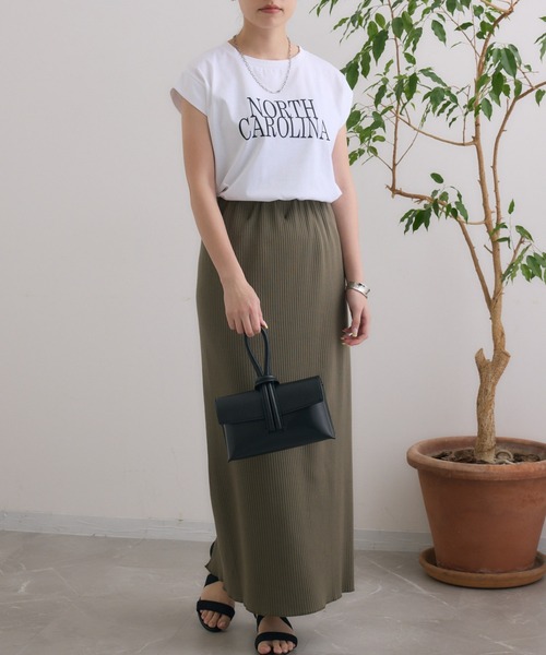 Dignite collier（ディニテコリエ）の「Dignite collier リブスカート（スカート・レディース・ブラック/カーキ・FREE）」の18枚目の写真